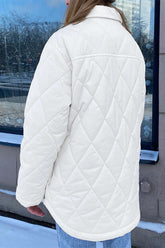 Chaquetas de algodón con cuello vuelto y bolsillos elegantes